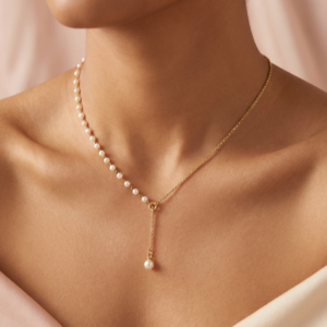 vritha white pearl necklace for women | stylish gold necklace for girls (copy)