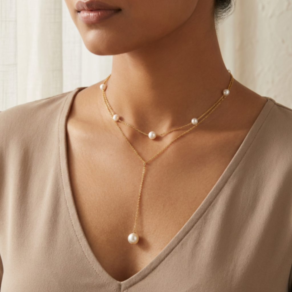 Home vritha pearl necklace for women | trendy pearl jewellery for girls (copy)