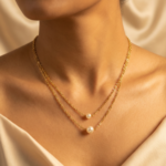 vritha layered pearl necklace for women | gold necklace & pearl jewellery (copy)