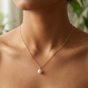 vritha pearl necklace for women | gold pearl necklace | elegant necklace for girls (copy)