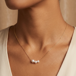 vritha layered pearl necklace for women | gold necklace & pearl jewellery (copy)