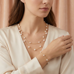 vritha pearl necklace for women gold necklace necklaces for girls (copy)