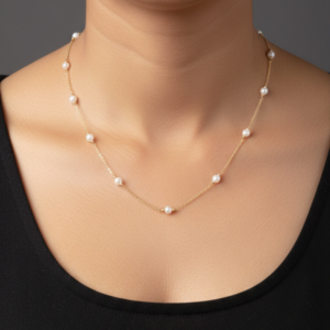 vritha pearl necklace gold necklace | necklaces for women necklaces for girls (copy)