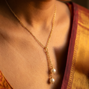 vritha pearl necklace for women | gold pearl necklace | elegant necklace for girls (copy)