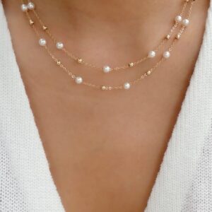 vritha gold necklace for women pearl necklace for girls