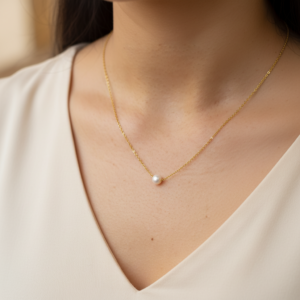 vritha pearl choker necklace for women | trendy pearl jewellery for girls (copy)