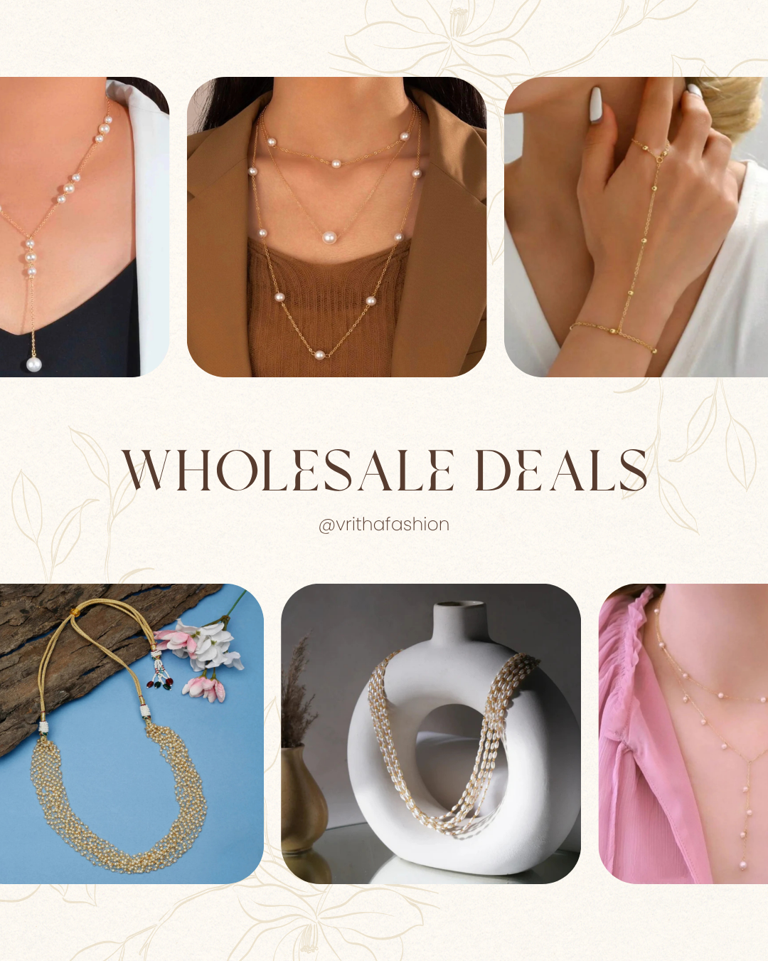 VRITHA Wholesale Pearl Jewellery Manufacturer