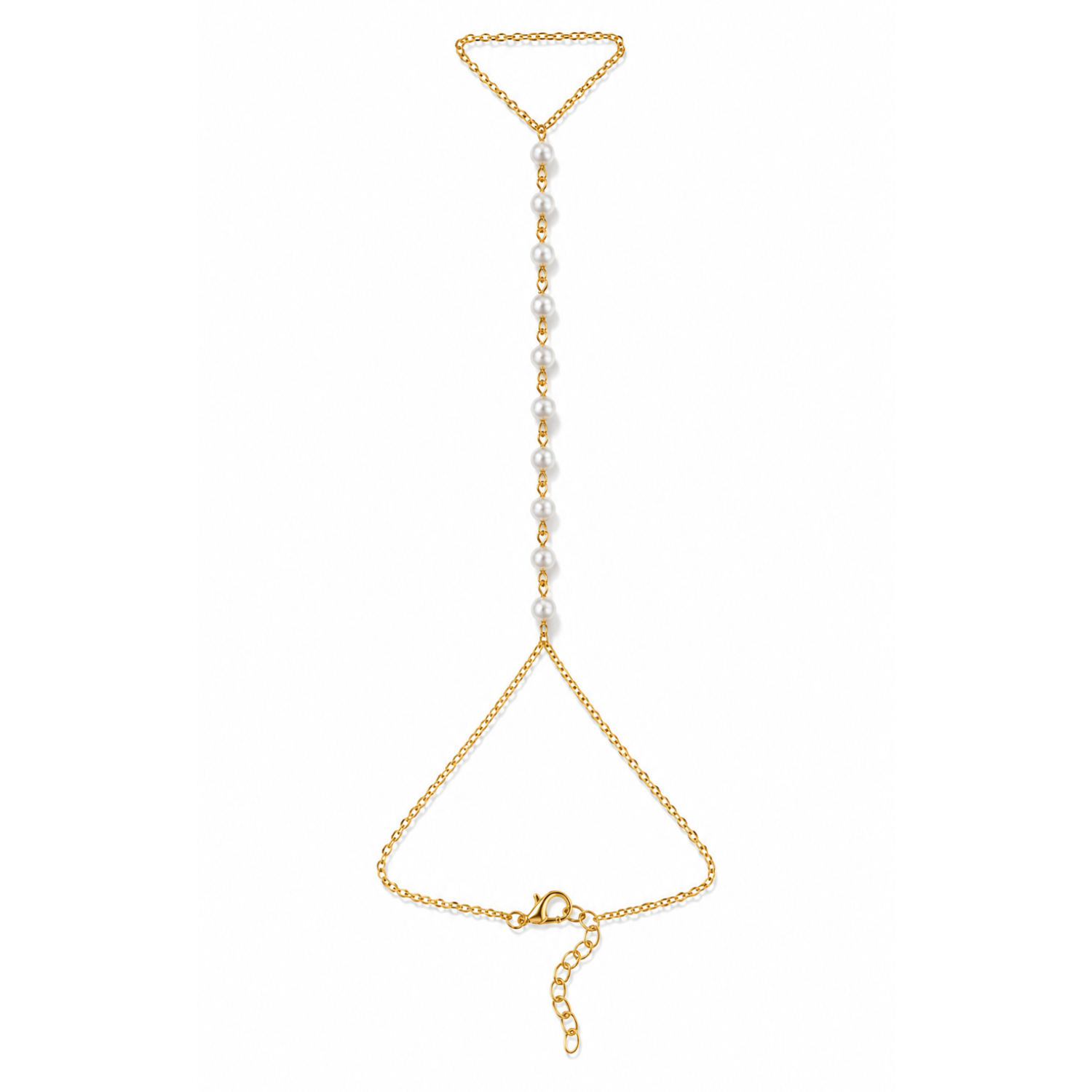 vritha pearl hand chain bracelet for women gold plated vritha pearl hand chain bracelet for women gold plated